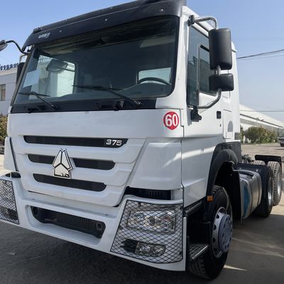अच्छी कीमत 6x4 पहिया 420hp Howo Sinotruk ट्रैक्टर ट्रक प्रयुक्त यूरो 2 मल्टीमीडिया सिस्टम ऑनलाइन