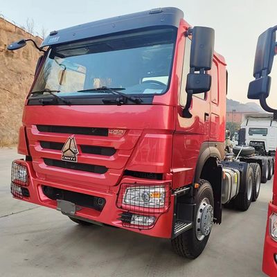 अच्छी कीमत डीजल ईंधन प्रकार प्रयुक्त सिनोट्रक ट्रैक्टर ट्रक हेड 371HP 6X4 मैन्युअल विंडो के साथ ऑनलाइन