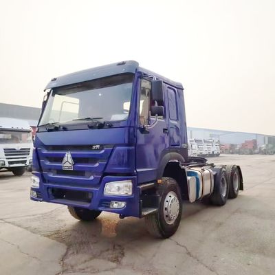 अच्छी कीमत अफ्रीका में आरामदायक केबिन के साथ किफायती प्रयुक्त HOWO 6X4 375HP ट्रैक्टर ट्रक हेड ऑनलाइन