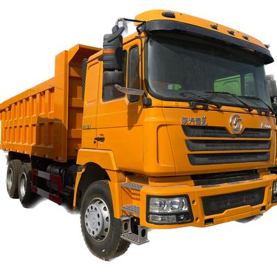 अच्छी कीमत 6x4 21-30T शैकमैन डंप ट्रक डीजल ईंधन प्रकार 350hp स्वचालित एयर कंडीशनर के साथ ऑनलाइन