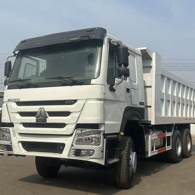 अच्छी कीमत अनुकूलन योग्य सफेद रंग HOWO 6X4 375HP डंप ट्रक सीटें≤5 कंटेनर लंबाई 5.60 * 2.35 * 1.5 मिमी यूरो 2 उत्सर्जन मानक के लिए ऑनलाइन